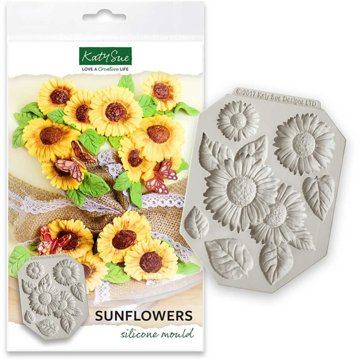 Silikonform Sunflowers