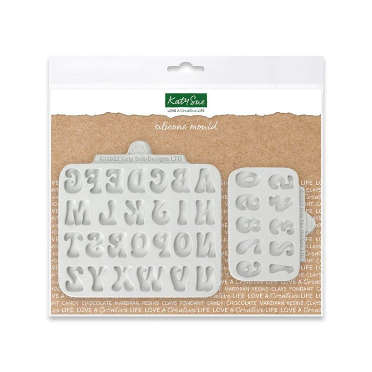 Silikonform Alphabet and Numbers 