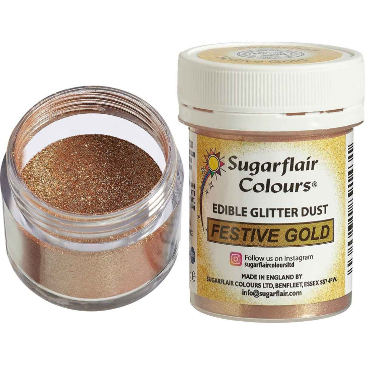 Lebensmittelfarbe Puder Festive Gold 10g