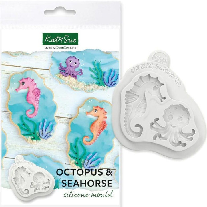 Silikonform Octopus & Seahorse