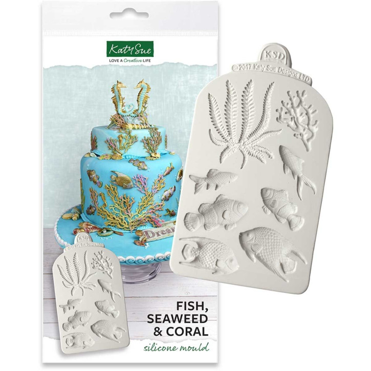 Silikonform Fisch, Seaweed and Coral