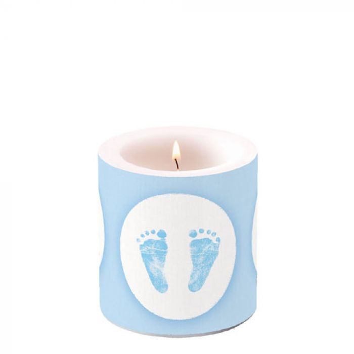 Kerze klein Baby Steps Boy