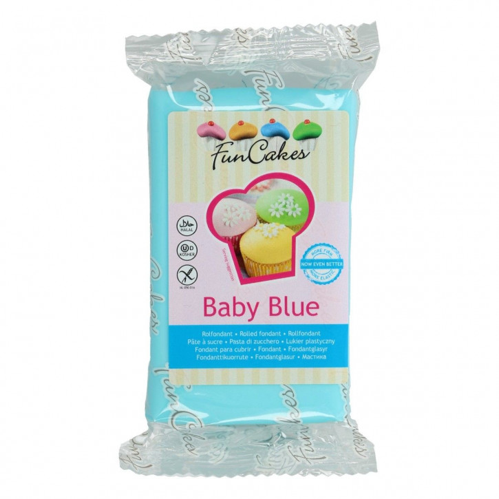 Fondantmasse 250g baby blue babyblau