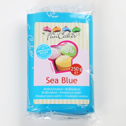 Fondantmasse 250g sea blue meerblau