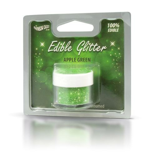 Streudekor Glitter Appel Green