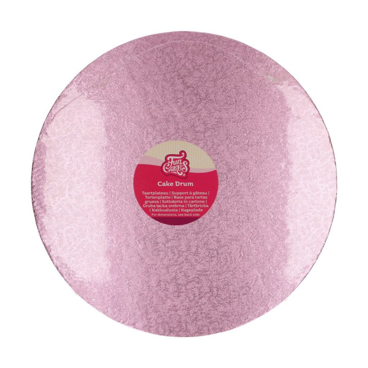 Cake Drum Round 12mm 35,5cm rosa
