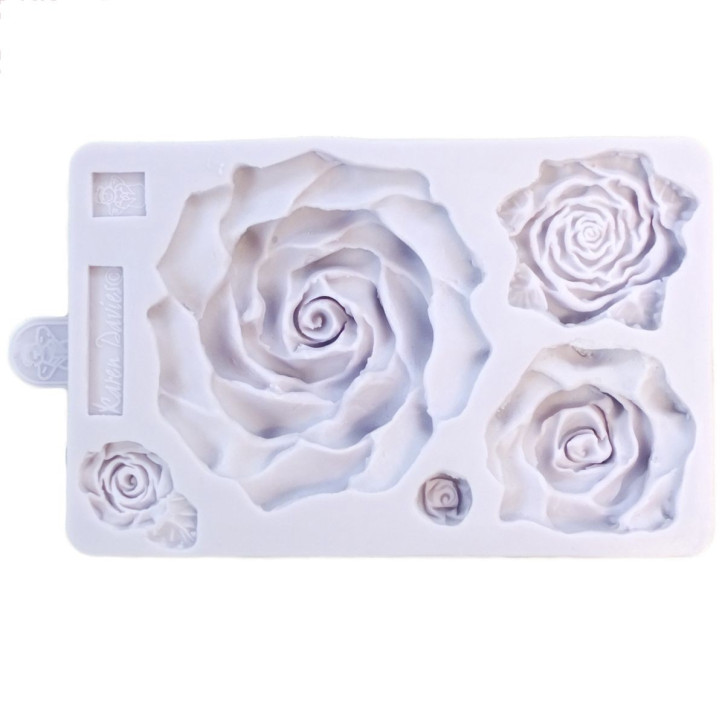 Silikonform Large Roses