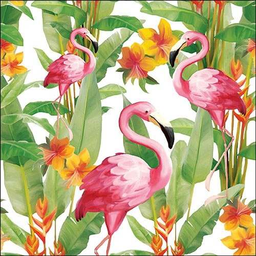 Servietten Flamingo