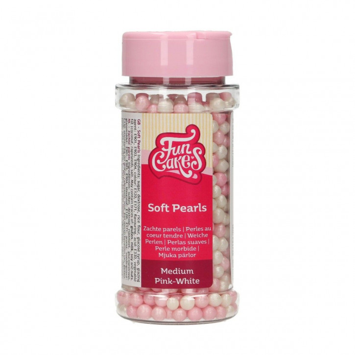 Streudekor Perlen Soft rosa/weiß