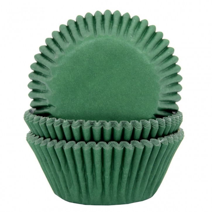 Papierbackförmchen Dark Green pk/50