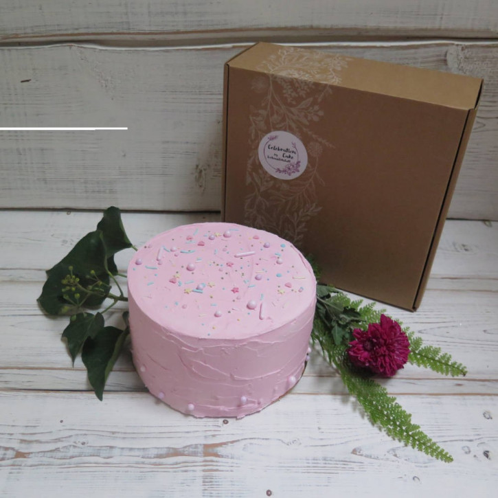 Celebration Cake Box Einhorn rosa