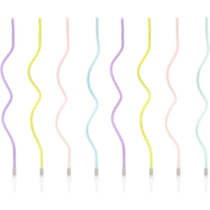 Kerzen Curl Mix 16cm pk/8