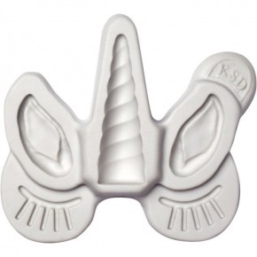 Silikonform Einhorn Ohren, Horn & Wimpern