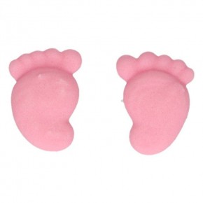 Zucker Dekoration Babyfüsse rosa